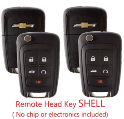 X2 NEW 5B Chevrolet 2010 - 2020 Flip Remote Key SHELL REPLACMENT OHT01060512