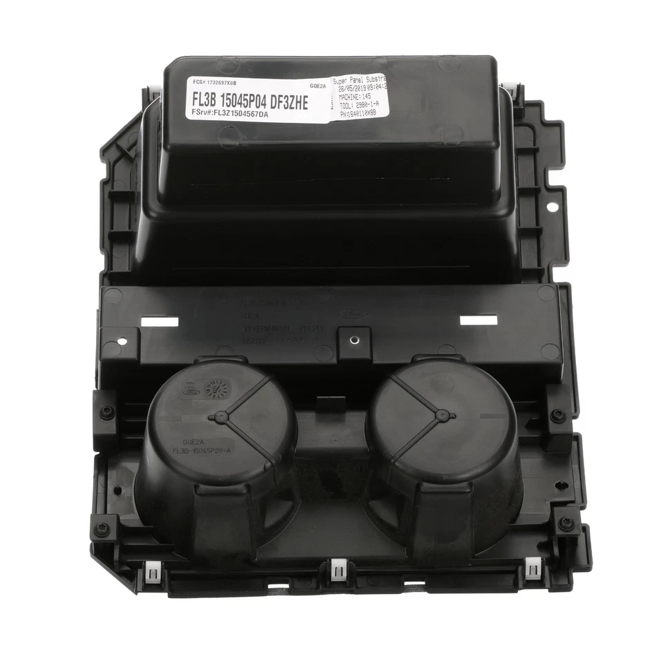 Portavasos con panel de consola central Ford original 2015-2016 F-150 FL3Z1504567DA Foto 2 de 4