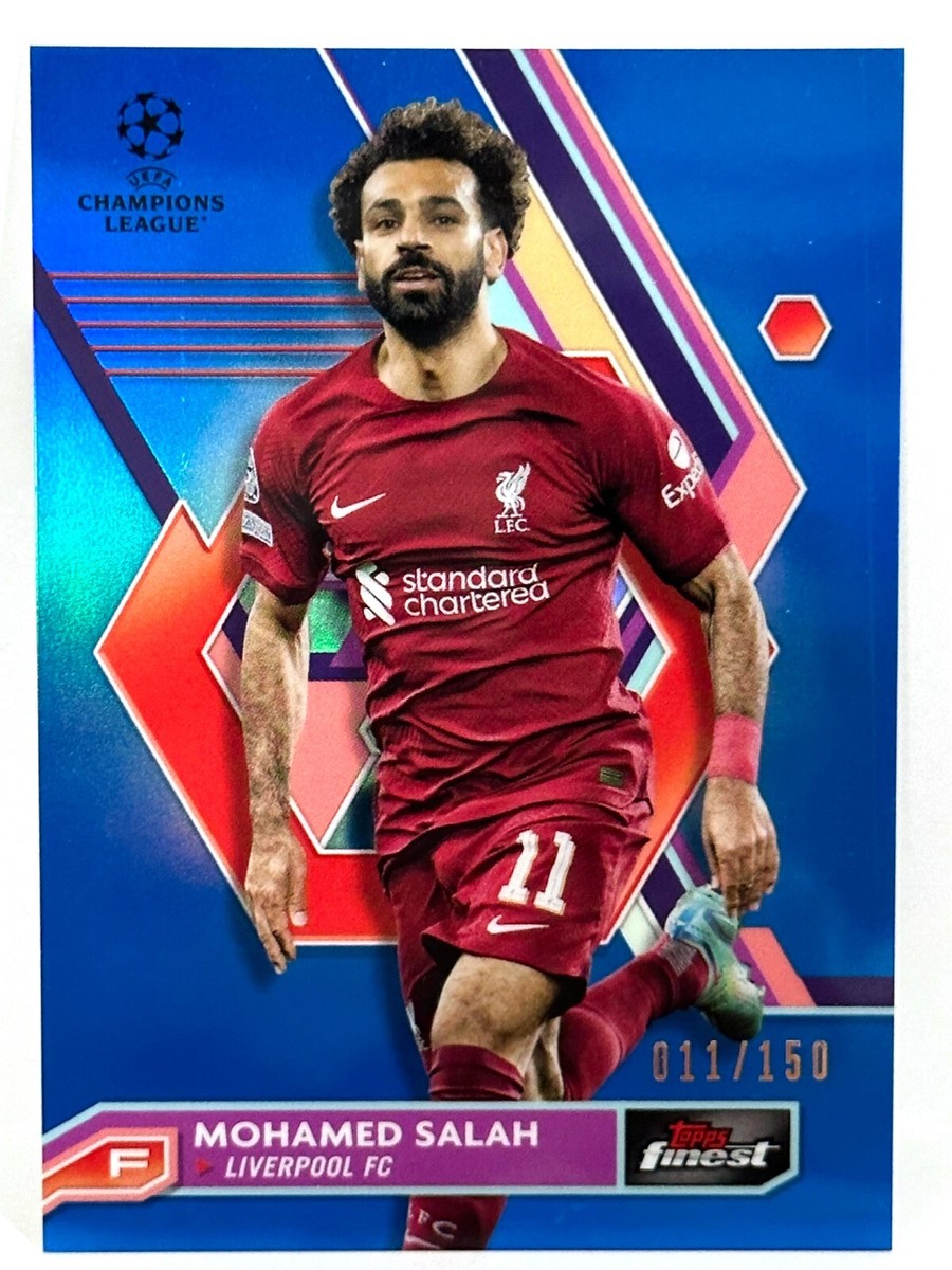 Topps SALIH OZCAN エズジャン 世界1枚 1of1 1/1 RC 2022-23 Topps Finest UCL Liverpool Mohamed Salah Blue Refractor