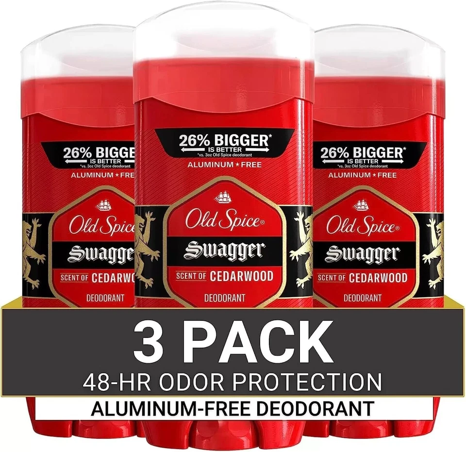 Old Spice Aluminum Free Deodorant for Men Swagger Scent 107g (3.8 oz) 1/3/5 Pack - image 3 of 4