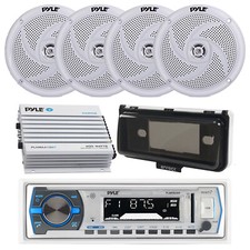 JVC KD-X38MBS AM/FM Receiver, Bluetooth Amplifier, Cover, 4x 5.25" 180W Speakers