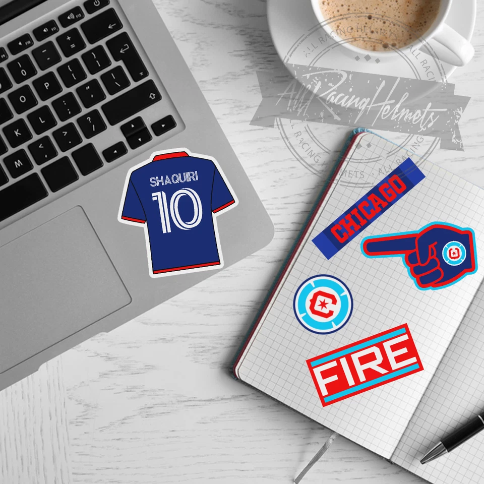 Chicago Fire FC MLS Soccer Football Printed Vinyl Decal Sticker High Quality Kit - Image 2 of 4