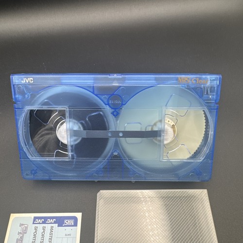 NASTRO VHS BIANCO blu oceano plastica trasparente JVC J'Collection EHG T-120 - Foto 3 di 4