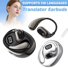 Bluetooth AI Translator Earbuds 138 Language Real-Time Translate Earphones 2025