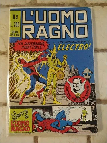 Luomo Ragno (AMAZING SPIDER-MAN) #9 Italian Edition  1ST APP ELECTRO MARVEL 1970