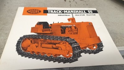 1965 TRACK MARSHALL 55 CRAWLER TRACTOR  Australian  Sales Leaflet RARE 