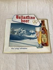 vintage ballantine beer sign - 15"x 14" chicago/USA 'embosograf' - good color...