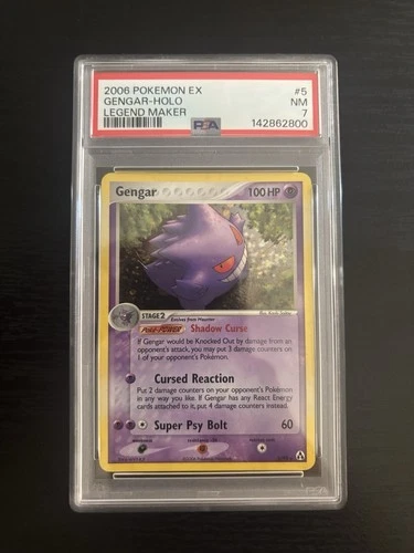 Pokémon Gengar TCG 5/92 EX Legend Maker 2006 Holo Rare PSA 7