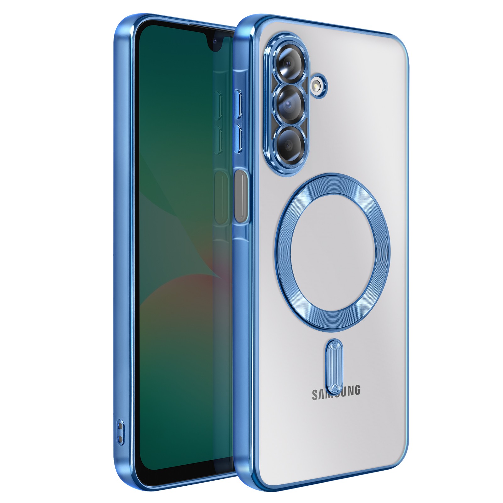 Coque Galaxy A26 Avizar silicone souple et bordure chrome antichoc