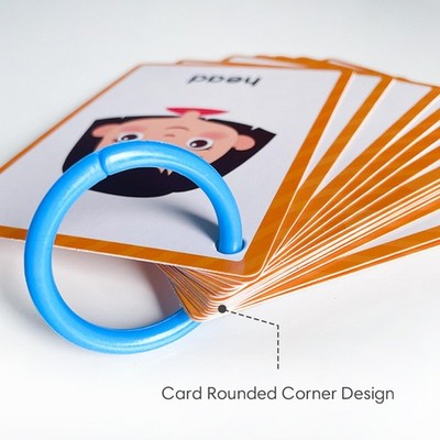 Körperteile-Flash-Karten Englisch Pocket Cards Lernspielzeug Baby