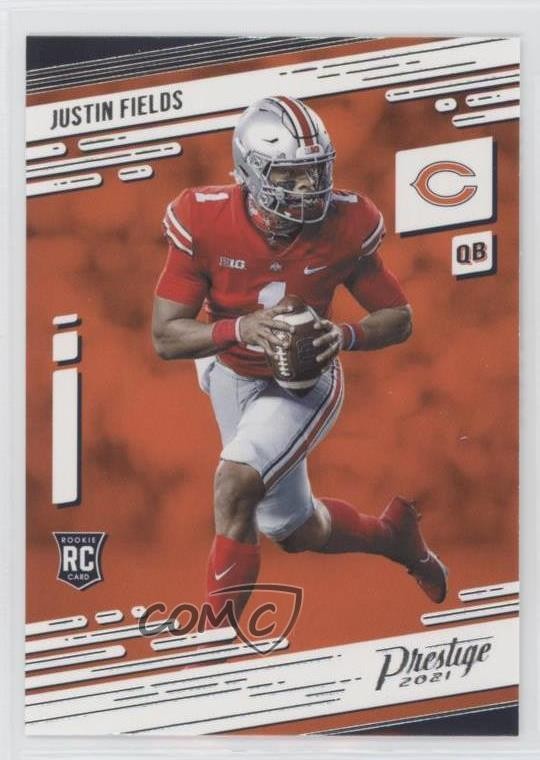 2021 Panini Prestige Rookies Justin Fields #203 0lc7