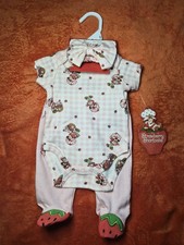 Newborn Strawberry Shortcake 3-Set Outfit - New
