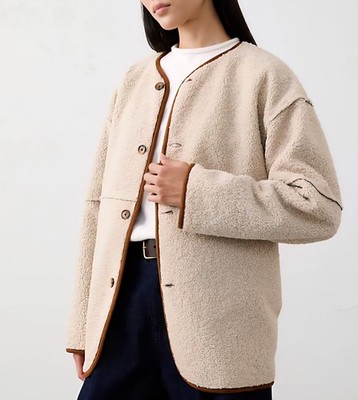 NWT Reversible Vegan Suede Sherpa Jacket NEW XL | eBay