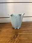 Vintage Shawnee Pottery Pale Blue Fernware Tulip Shaped 4.5" Vase