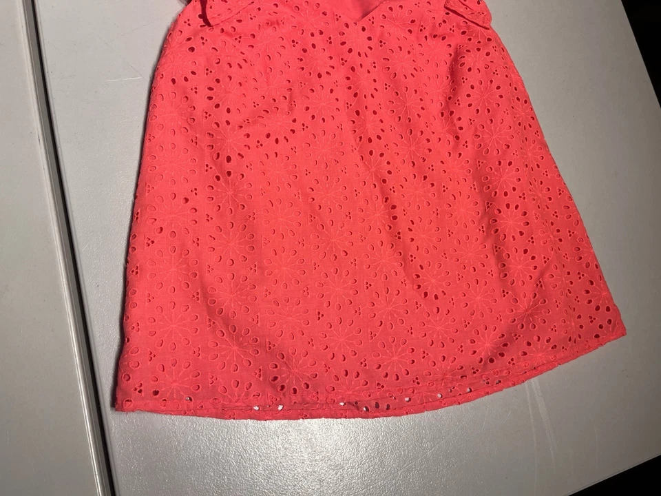 Camisa informal Lilly Pulitzer Top Para Mujer Mediana Lina Ojales Picante Coral Rosa Foto 3 de 4