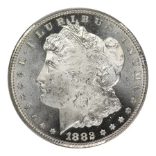 1882-CC Morgan Dollar CACG MS64PL