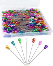 200Pcs Sewing Pins, Straight Pins with Gourd Pearlized Head Pin, Long 2.2 Inch