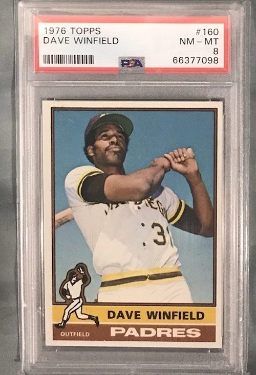1976 Topps #160 Dave Winfield Padres HOF PSA 8 - NM/MT Nice Vintage Card