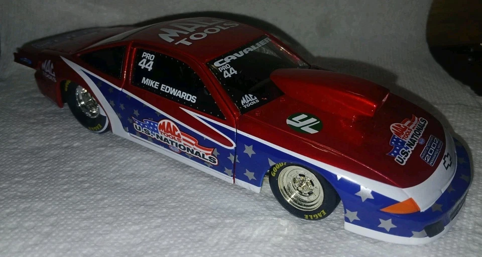 (罕见)VHTF 1.24 比例 NHRA 专业库存 2002 年 Mike Edwards 美国国家骑士(MIB) — 第 2/4 张图片