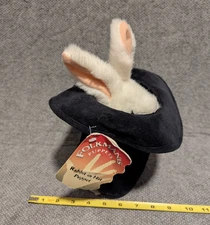 Folkmanis Plush Bunny Rabbit In Top Hat Hand Puppet w/Tag Magician Baby Einstein