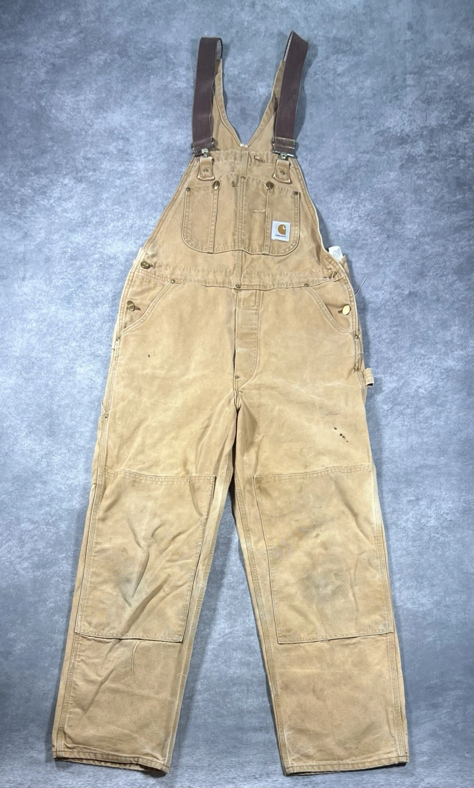 Vintage 80s Carhartt Overalls Size 36x32 Work Duck Bib 6FB
Opens in a new window or tab