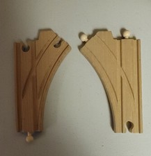 Brio World Wooden Railway Curved Switching Tracks Male  Female 33346