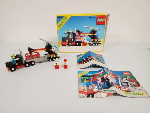 Vintage (1988) LEGO Classic Town 6357 Stunt 'Copter N' Truck - w/ Box & Manual