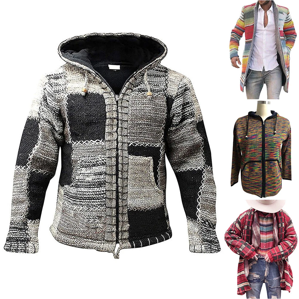 knitted hippy hoodie