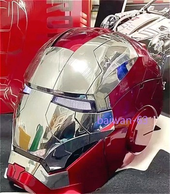 Iron Man MK5 Helmet Wearable AUTOKING Cosplay Silver 1:1 Voice-control Mask