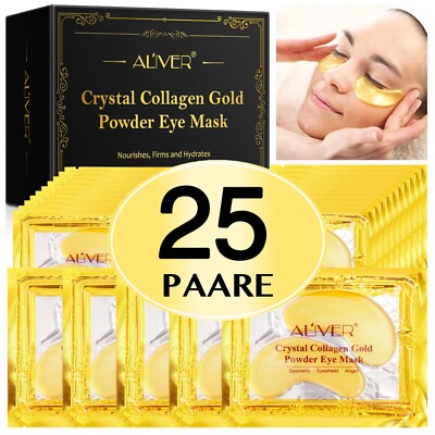Crystal Collagen Gold Eye Mask Augenpads Anti Aging Feuchtigkeitsmaske 25x Box
