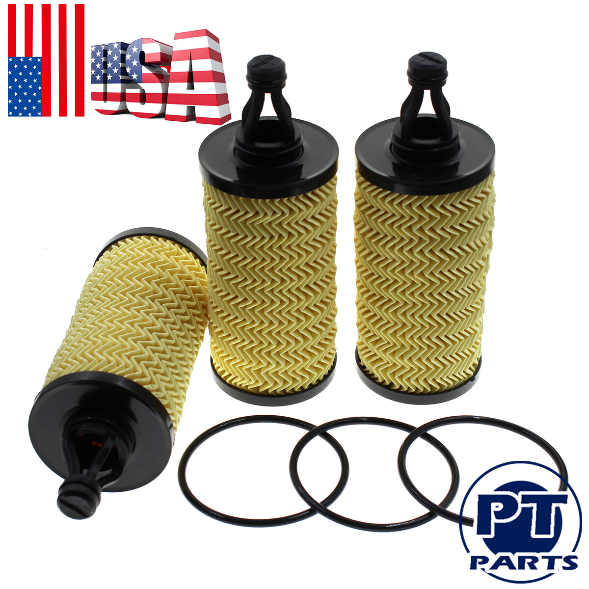 3 PCS Oil Filter Fit For 000298939 Maserati Ghibli Levante Quattroporte ...