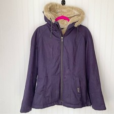 Hoodlamb Hemp Tailor Ladies Purple Winter Coat Hemp Vegan Jacket Size Small