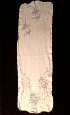 Unfinished Needlepoint Table Runner Decor Protect Craft Vintage 37x12in B3-2032
