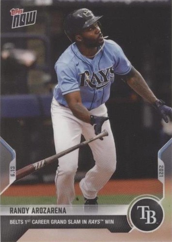 2021 Topps Now Randy Arozarena RC Auto Blue #/49 MLB All Star