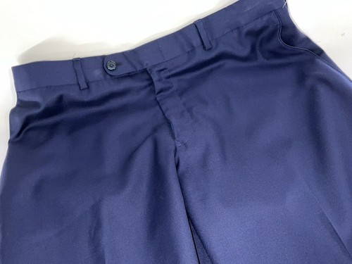 MyTaylor.com Bespoke Barberis Dress Pants 34x30 Blue Super 110s Flat YGI H3-50 - Picture 3 of 10