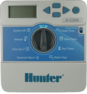 Centralina Irrigazione Hunter X-Core-601i-E - 6 Stazioni, Per Interni, Con Trasformatore 230V