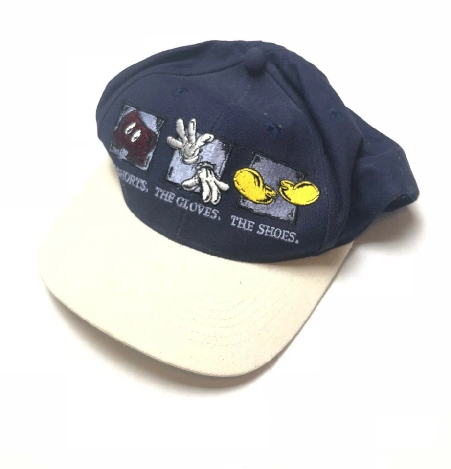 Gorra de colección Mickey Mouse Disney nueva con etiquetas stock muerto años 90 rara retro nueva azul marino Foto 2 de 4
