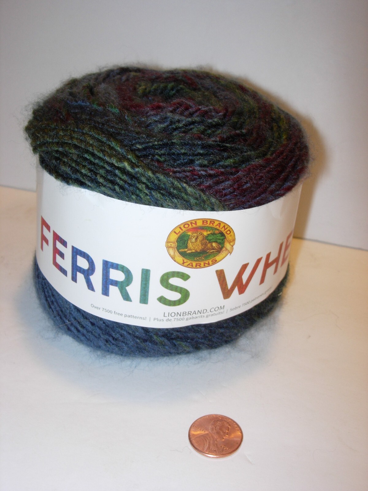 FERRIS WHEEL IMAGINARY GARDEN BLUE DESIGNER KNITTING CRAFTS FIBER