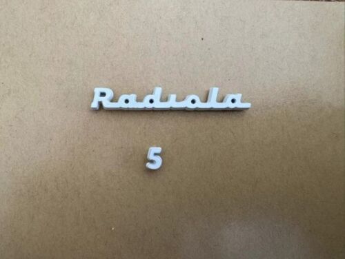 Vintage  Radio Badges   AWA  Radiola and Radiola 5  new badges  1954 to 1956! - Picture 1 of 2