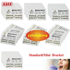 10X Dental Orthodontic Metal Brackets Braces Mini MBT/Roth.022 Hook 3 4 5