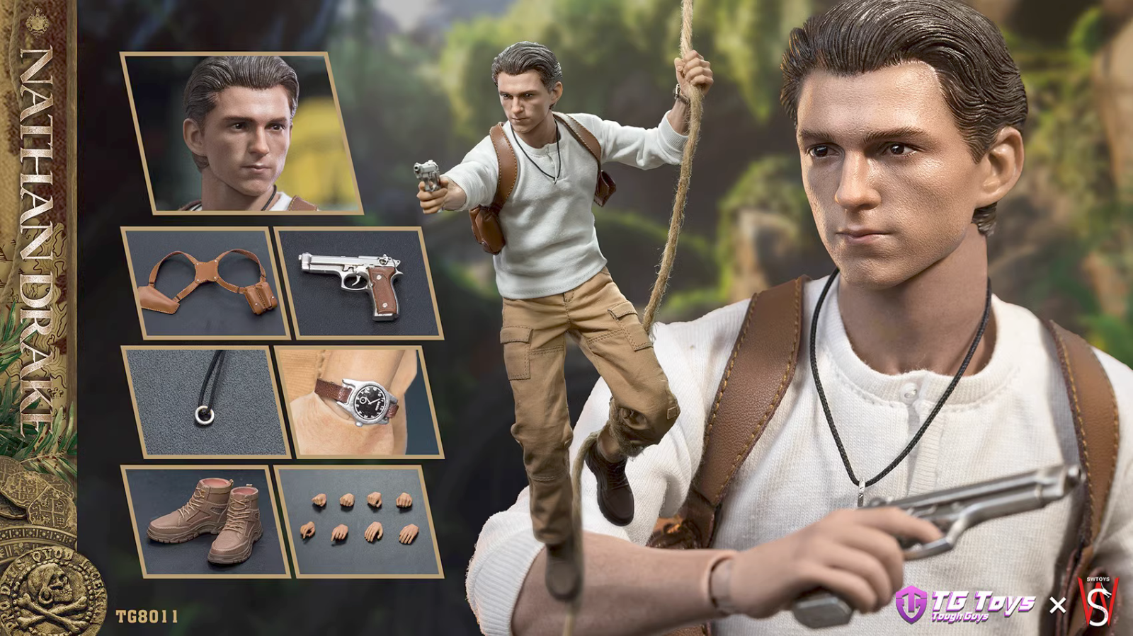 1/6 Tough Guys TG8011 Uncharted Nathan Drake Tom Holland 12