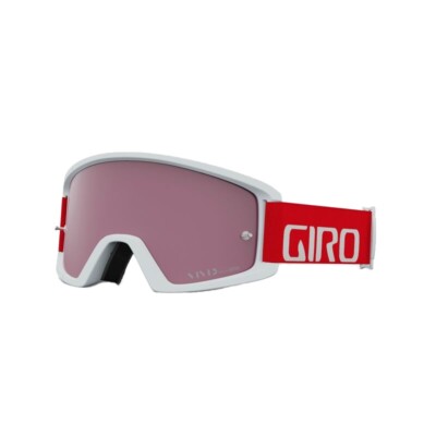 maschera tazz lenti vivid trail bianco/rosso Giro Enduro