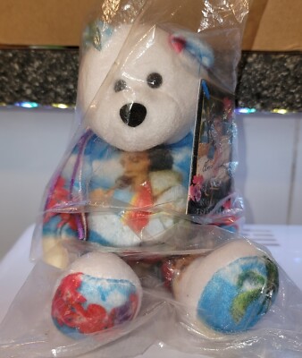 Elvis Aloha Hawaii Beanie Baby Bear Sealed New Gallery Treasures Rare Cute 