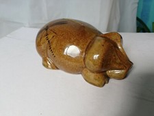 Draycote Keramik Schwein mit Libelle Sparschwein Spardose Studiokeramik Ornament