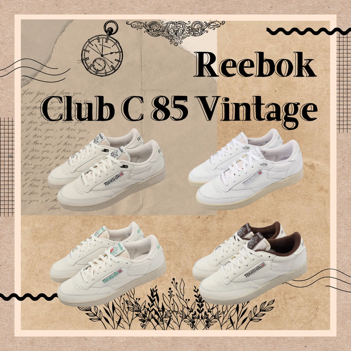 REEBOK Club C 85 Vintage Shoes - WHITE