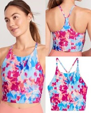 Old Navy Women  s Light Support PowerSoft Longline Sports Bra Size XS Small 30