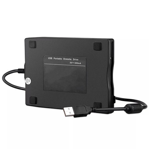 USB 2.0 External Floppy Disk Drive 3.5" 1.44MB For Mac Laptop Windows PC - Foto 3 di 11