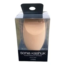 Sonia Kashuk Filter Makeup Sponge Latex Free Pointed End No. 807 - Beige New