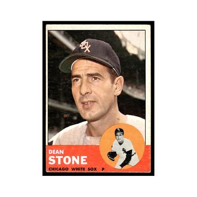 1963 Topps Baseball Card Dean Stone White Sox #271