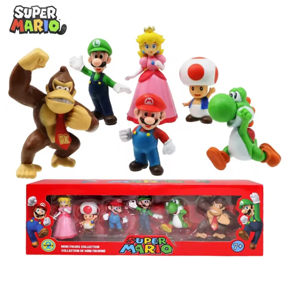 Super Mario Figuren Set Nintendo Action Variante 6-48 Stück Spielzeug Sammlung - Bild 2 von 4
